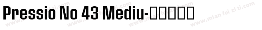 Pressio No 43 Mediu字体转换